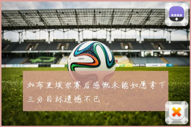 加布里埃尔赛后感慨未能如愿拿下三分目标遗憾不已