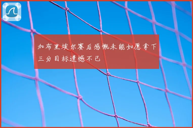 加布里埃尔赛后感慨未能如愿拿下三分目标遗憾不已