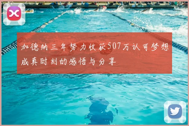 加德纳三年努力收获507万认可梦想成真时刻的感悟与分享