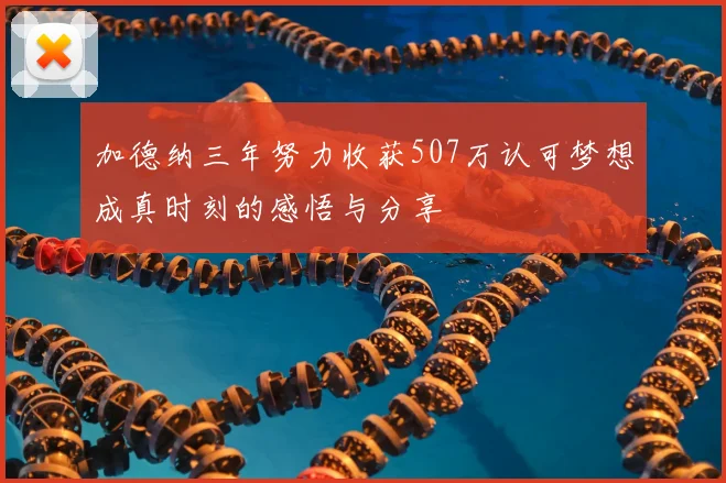 加德纳三年努力收获507万认可梦想成真时刻的感悟与分享