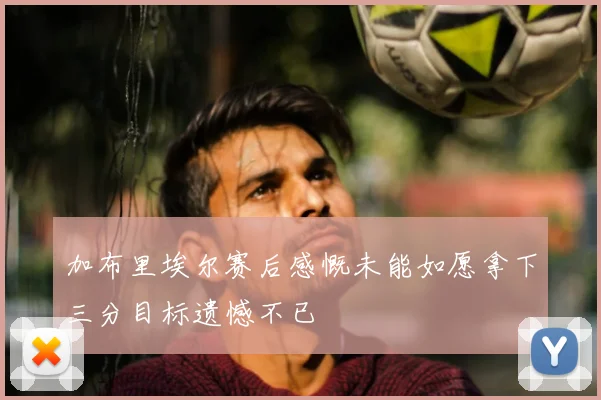 加布里埃尔赛后感慨未能如愿拿下三分目标遗憾不已